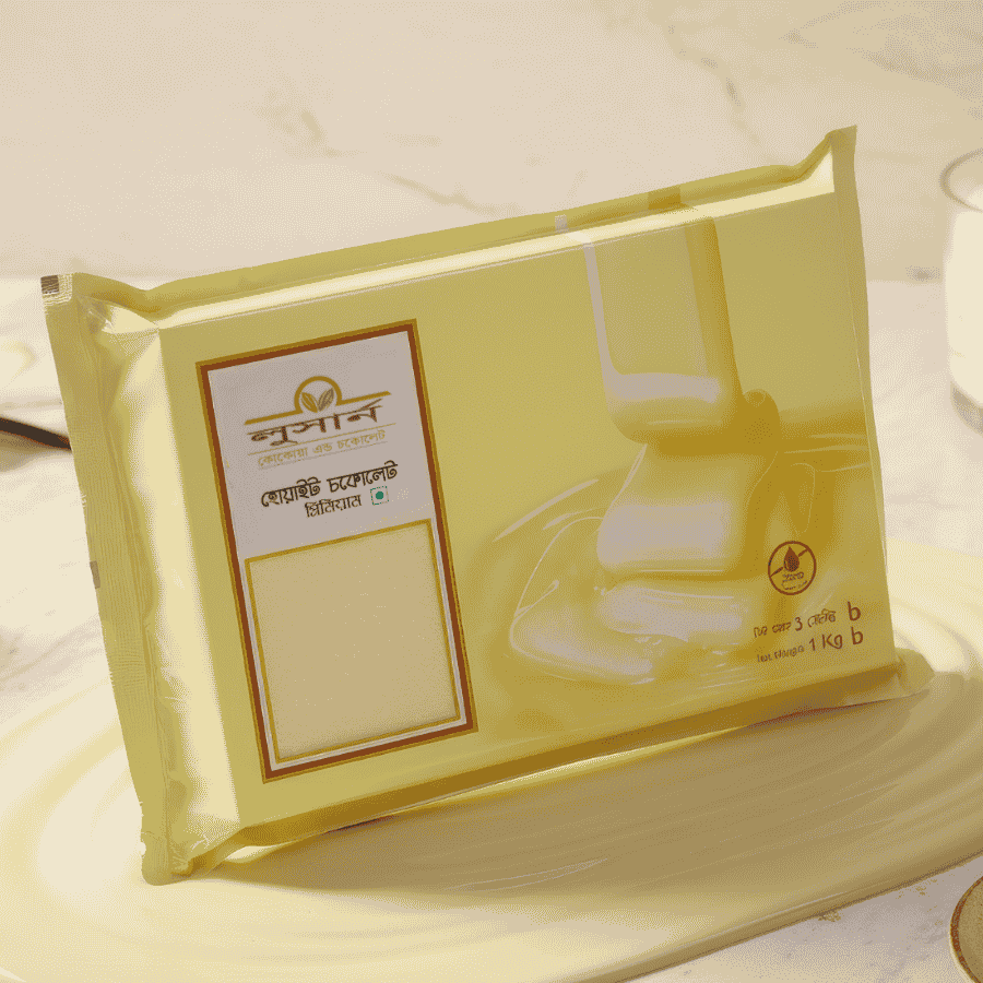1KG Premium White Compound Block LUCERNE WHITE CHOCOLATE